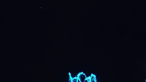 Night fountain with light Video stock 78633435