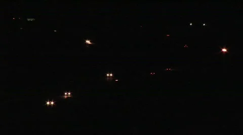 Night Freeway Wide Shot 스톡 동영상 372863