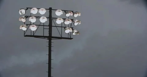 Night Game Stadium Lights Stock-Footage 278275674