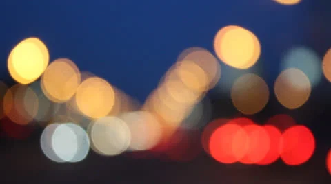 Night glare City 2 Video stock 25006428