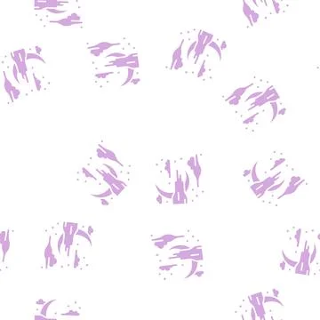 Night halloween glyph seamless pattern Stock Illustration