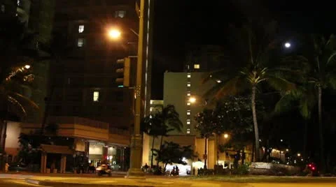 Night Hawaii Stock-Footage 8995526