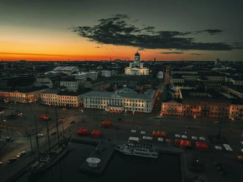 Night in Helsinki 写真素材