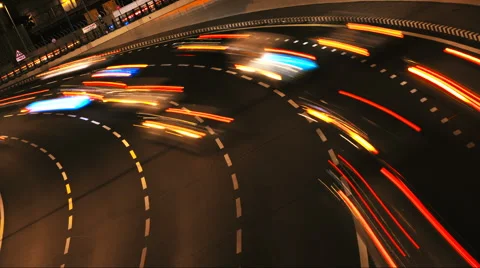 Night high speed Stock Footage 61802605