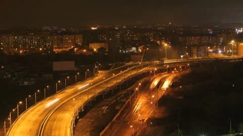 Night high way Stock Footage 8975608