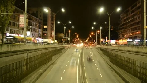 Night Highway Stock Footage 116093517