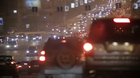 Night highway time lapse Stock Footage 15557504