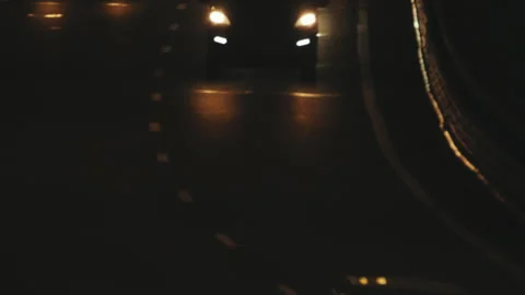 Night Highway Traffic  Stock Footage 316918199