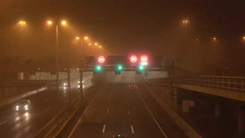 Night highway in Vienna Stock Footage 228806838