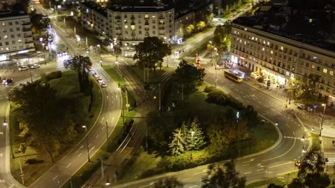 Night hyperlapse from the city Stock-Footage 288430261