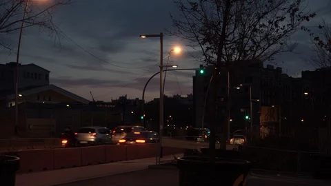 Night I Barcelona Stock Footage 124432914