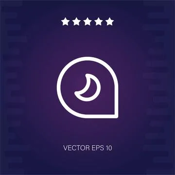 Night  icon Stock Illustration