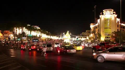 Night intersection 스톡 동영상 10193637