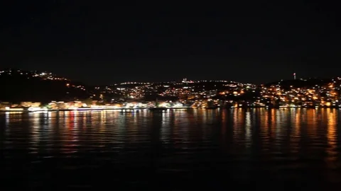 Night in Istanbul Stock Footage 77898959