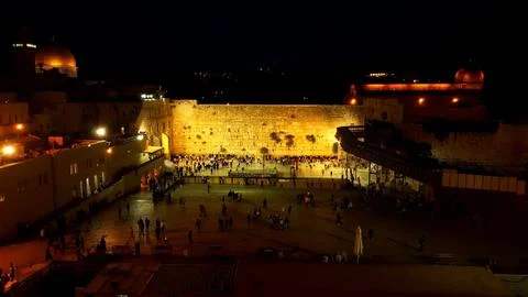 Night in Jerusalem Stock Photos