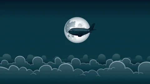 Night Jet Stock Footage 37611433