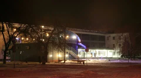 Night kafe timelapse in motion Stock Footage 10802765