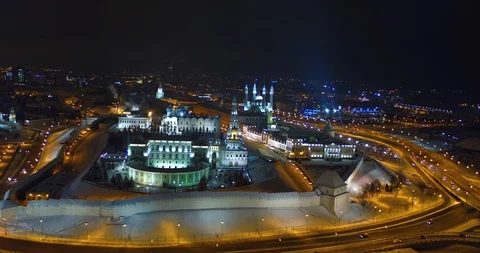 Night Kazan Kremlin Vidéo 96452410