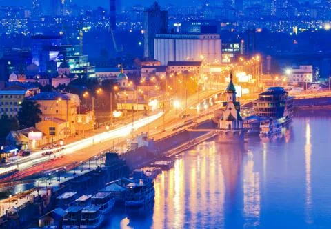 Night Kiev Stock Photos