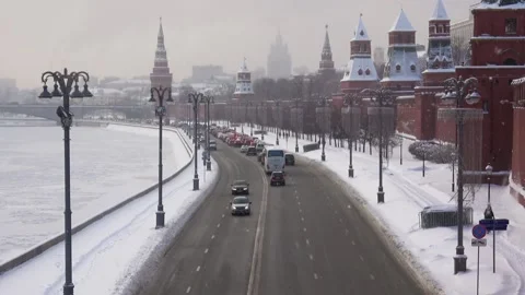 Night Kremlin view Stock Footage 88433815