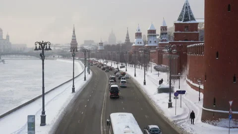 Night Kremlin view Stock Footage 88687543