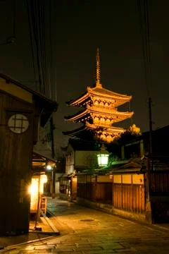 Night in kyoto Stock-Fotos
