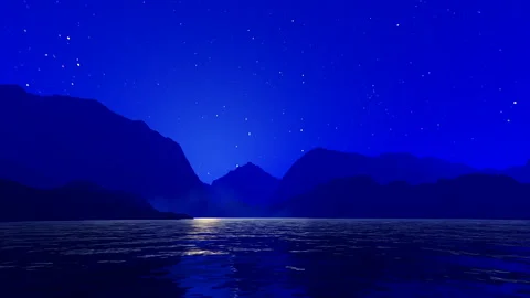 Night Lake 库存影片 249531947