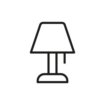 Night lamp bedroom icon vector basic design Stock Illustration