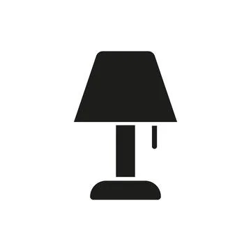 Night lamp bedroom icon vector basic design Stockillustratie