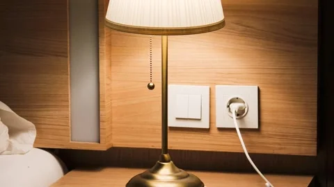 Night lamp Video stock 332226462