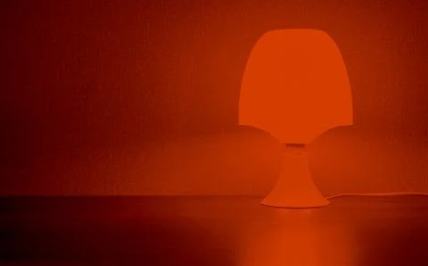 Night lamp on the table. Stock Photos