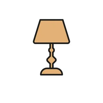 Night lamp vector design templates simple and modern Stock Illustration