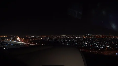 Night Landing 1 Stock Footage 121177231