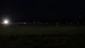Night landing of the plane Airbus A319 "Russia" HD Footage