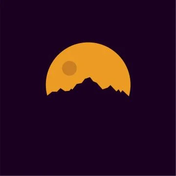 Night landscape Stock Illustration