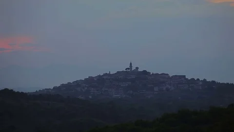 The night landscape of Italy Stock Footage 74467914
