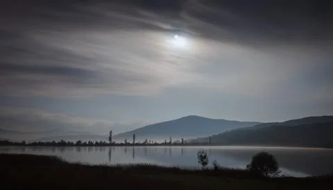 Night landscape. Stock Photos