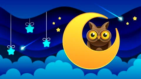 Night Landscape Of Thick Clouds The Night Sky A Beautiful Landscape Vector Stock Illustration
