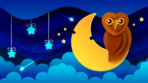 Night Landscape Of Thick Clouds The Night Sky A Beautiful Landscape Vector Stock Illustration