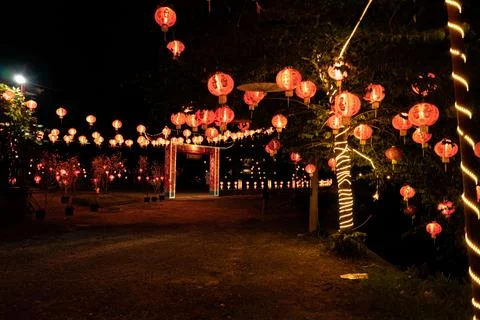 Night Lantern Light Stock Photos