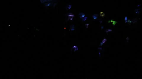 Night Lantern Parade-SloMo1920 Video stock 41836581