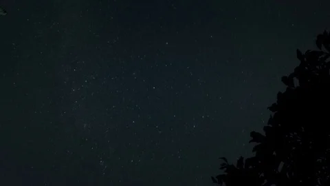 Night Lapse - Winter Sky Stock Footage 83244464