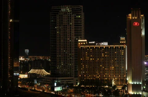 A night in Las Vegas Stock Footage 647209