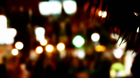 Night life on the streets Stock Footage 52769262