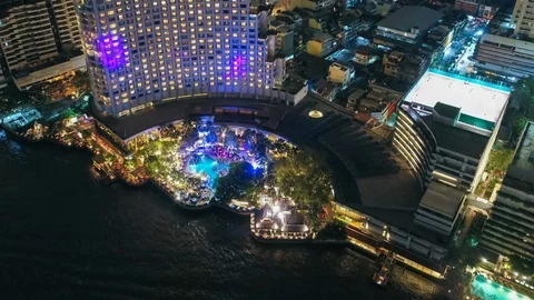 Night light in Bangkok Stock Footage 88731443