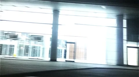 Night. Light building. Vídeos de archivo 49250905