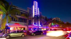 Usa day light summer time miami south beach panorama 4k florida