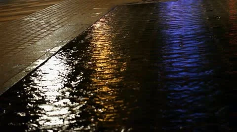 Night Light Reflections 스톡 동영상 15328148