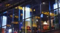 Night Light Stock Market Shares Ticker Board NYSE Dow Jones Electronic Display HD Footage