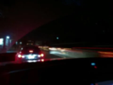 Night light on the street Stock Photos